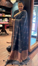 DESI HANDLOOM TUSSAR SAREE 2309263