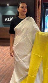 SEMI LINEN SAREE 2509261