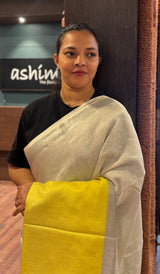SEMI LINEN SAREE 2509261