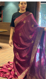 SATIN VISCOSE SAREE 0110262