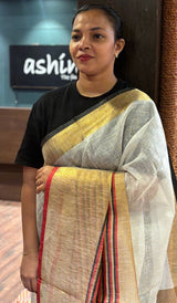 SEMI LINEN SAREE 24092650