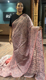 ORGANZA CHIKANKARI SAREE 06102632