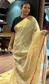 SEMI LINEN SAREE 24092646