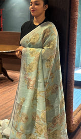 LINEN SAREE 230926110