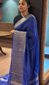 CRUSHED ORGANZA SAREE 1910262