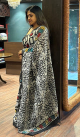 SEMI LINEN SAREE 29092625