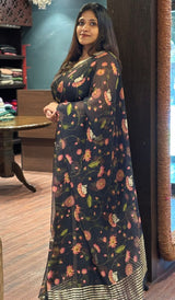 CHIFFON SAREE 08122534