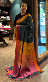 SEMI LINEN SAREE 24092644