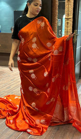 SATIN VISCOSE SAREE 01102630