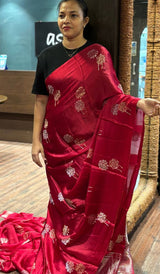 SATIN VISCOSE SAREE 01102635