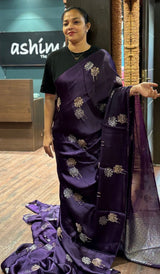 SATIN VISCOSE SAREE 01102633