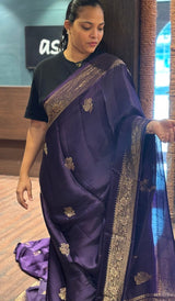 SATIN VISCOSE SAREE 0110263