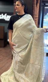 TISSUE ORGANZA SAREE 22062638