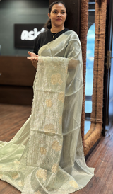 TISSUE ORGANZA SAREE 22062637