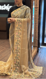 TISSUE ORGANZA SAREE 22062632
