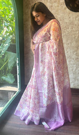 KORA CHANDERI SAREE 02032621