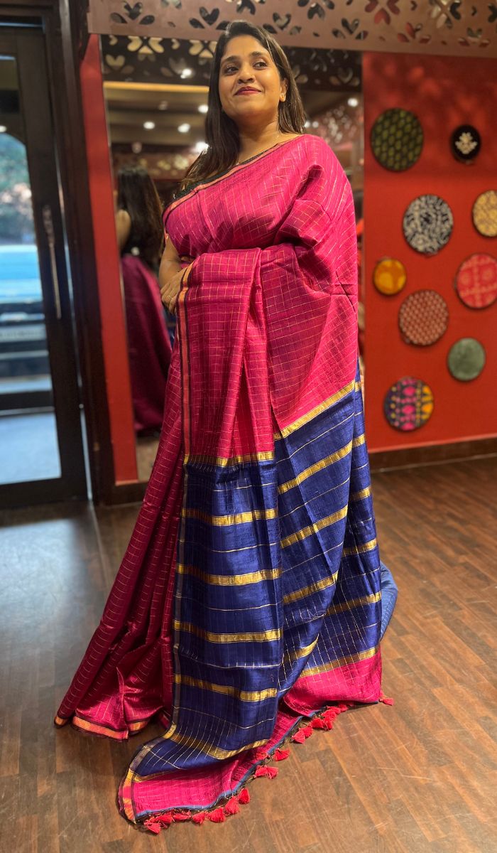 RAW DUPPION SAREE 2101233