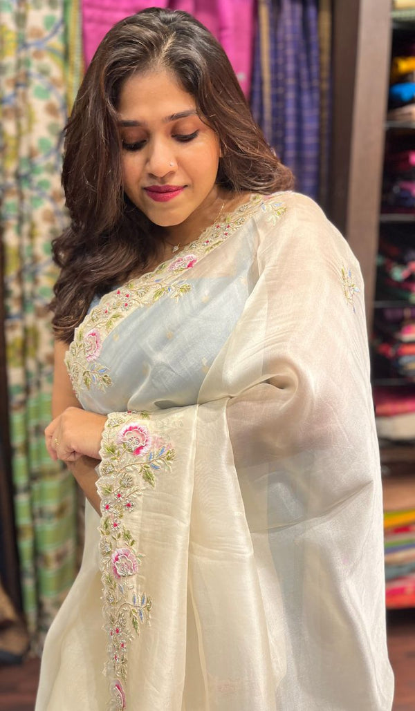 ORGANZA SILK SAREE 2112220