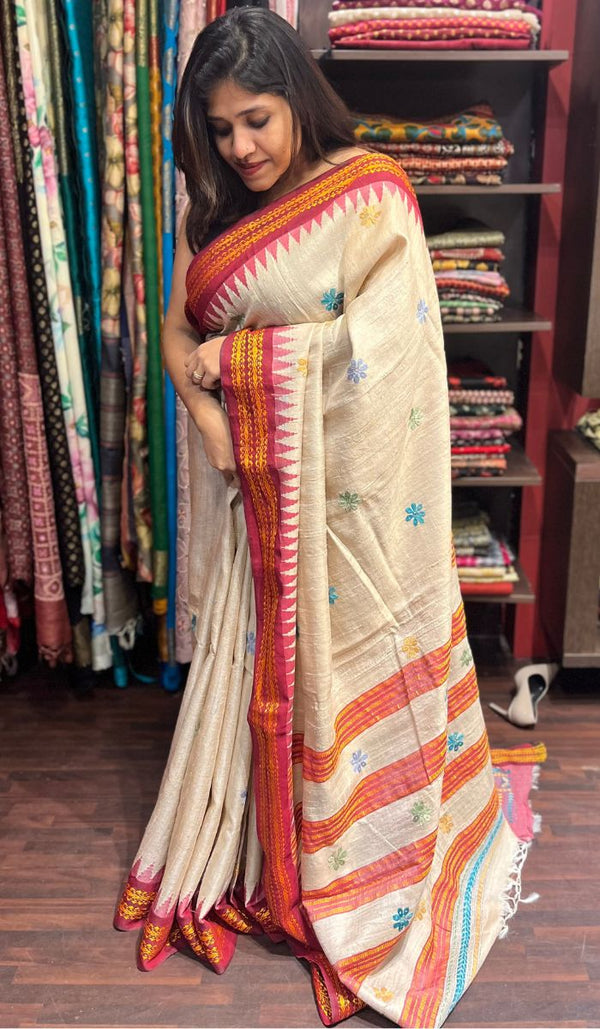TUSSAR SILK SAREE 110423109