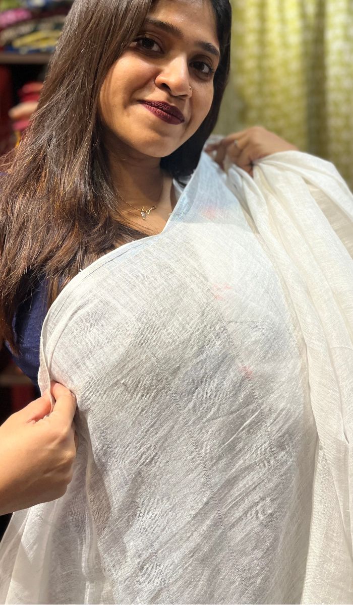 LINEN SAREE 2402231